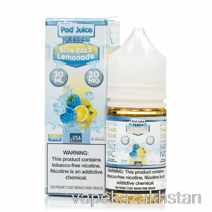 Vape Kazakhstan FREEZE Blue Razz Lemonade - Pod Juice - 30mL 20mg